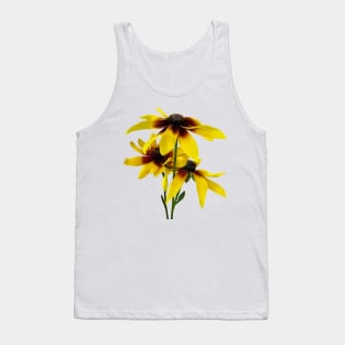 Brown and Yellow Black Eyed Susans Tank Top